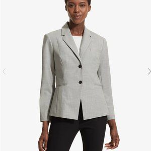 NWT. MM LaFleur The Ross Blazer Tropical Wool Light Grey Size 14